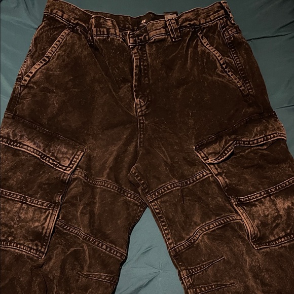 Baggy Black Cargo Jeans Size 36 - Picture 4 of 4